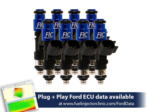 650cc (62 lbs/hr at 43.5 PSI fuel pressure) FIC Fuel  Injector Clinic Injector Set for Ford Raptor (2010-2014) Injector Sets