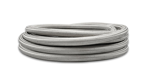 10ft Roll of Stainless Steel Braided Flex Hose; AN Size: -8; Hose ID 0.44"