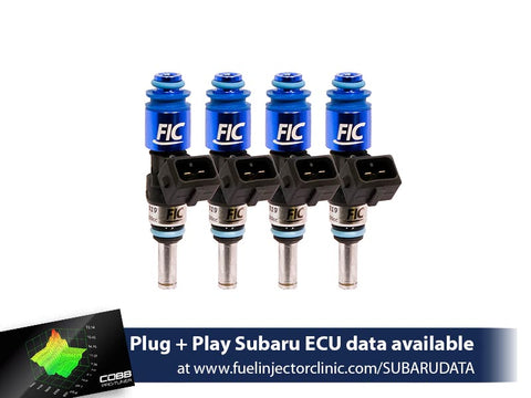 1200cc (Previously 1100cc) FIC Top-Feed Converted Subaru Sti ('04-'06) Legacy GT ('05-'06) Fuel Injector Clinic Injector Set (High-Z)