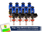 1200cc (130 lbs/hr at OE 58 PSI fuel pressure) FIC Fuel  Injector Clinic Injector Set for LS2 engines (High-Z)