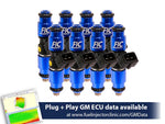 1200cc (130 lbs/hr at OE 58 PSI fuel pressure) FIC Fuel Injector Clinic Injector Set for LS1 engines (High-Z)