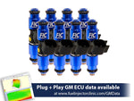 1440cc (160 lbs/hr at OE 58 PSI fuel pressure) FIC Fuel Injector Clinic Injector Set for LS1 engines (High-Z)