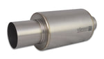 Titanium Muffler with Straight Cut Natural Tip, 3.00" Inlet