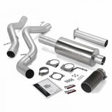Monster Exhaust System, 4-inch Single Exit for 2002-2005 Chevy/GMC 2500/3500 6.6L Duramax, EC/CCSB w/Cat converter