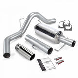 Monster Exhaust System, 4-inch Single Exit for 2004-2007 Dodge Ram 2500/3500 5.9L Cummins, 325hp, CCLB