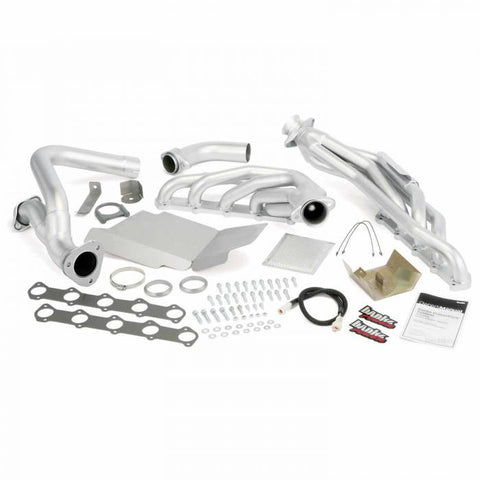 Exhaust Header System, TorqueTubes Exhaust Headers with Y-pipe and heat shielding with hardware for 1999-2009 Ford F250/F350 6.8L, with EGR, Catalytic Converter