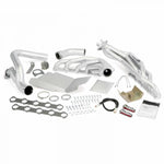 Exhaust Header System, TorqueTubes Exhaust Headers with Y-pipe and heat shielding with hardware for 1999-2004 Ford F250/F350 6.8L, and 2000-2005 Excursion, No EGR, Late Catalytic Converter