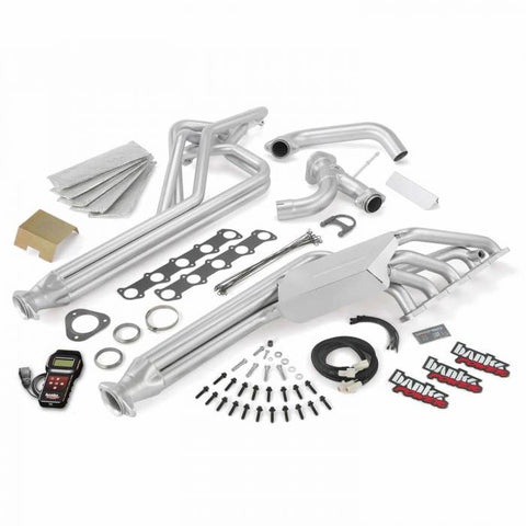 Exhaust Headers w/AutoMind Programmer, TorqueTubes Exhaust Headers with AutoMind Programmer, Y-pipe and heat shielding with hardware for 2005-2012 Ford Class-C Motorhome 6.8L, E-S/D Super Duty