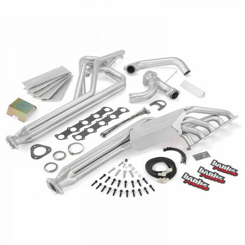 Exhaust Header System, TorqueTubes Exhaust Headers with heat shielding and O2 sensor extension for 2004-2005 Ford Class-A Motorhome 6.8L, No EGR