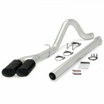 Monster Exhaust System, 4-inch Single Exit for 2011-2014 Ford F250/F350/F450 6.7L Power Stroke, CCSB-CCLB (DUAL TIP)
