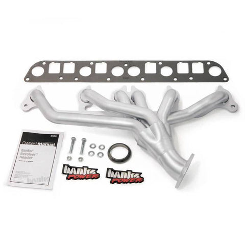 Exhaust Header System, Revolver Exhaust Header with hardware for 1991-1999 Jeep Wrangler 4.0L, 1991-1998 Cherokee