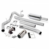 Monster Exhaust w/Power Elbow, 4-inch Single Exit includes Power Elbow for 1998-2002 Dodge Ram 2500/3500 5.9L Cummins, EC 24V