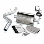 Monster Exhaust System, 2.5-inch Single Exit for 2000-2003 Jeep Wrangler 2.5L/4.0L