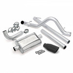 Monster Exhaust System, 2.5-inch Single Exit for 2007-2011 Jeep Wrangler 3.8L, Unlimited 4-door