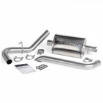 Monster Exhaust System, 2.5-inch Single Exit, Turndown Tip for 1987-2001 Jeep Cherokee 4.0L, XJ