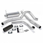 Monster Exhaust System Cerakote Black Tip for 1999 Ford F250/F350 7.3L Power Stroke, with Catalytic Converter