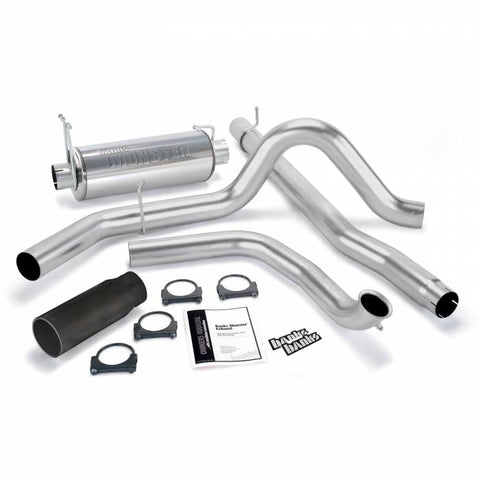 Monster Exhaust System, 4-inch Single Exit  for 2000-2003 Ford Excursion 7.3L Power Stroke