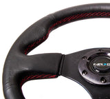 Type R style Steering Wheel - Leather - Black